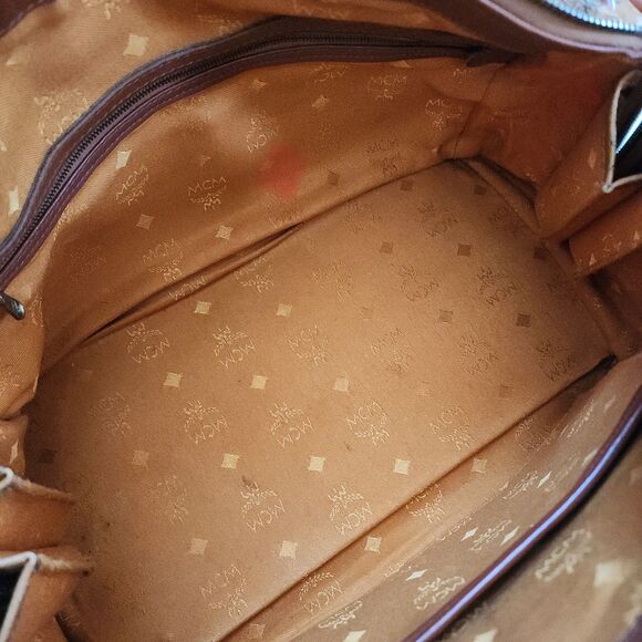 MCM Leather Boston Bag with Crossbody Strap - Picture 12 of 12